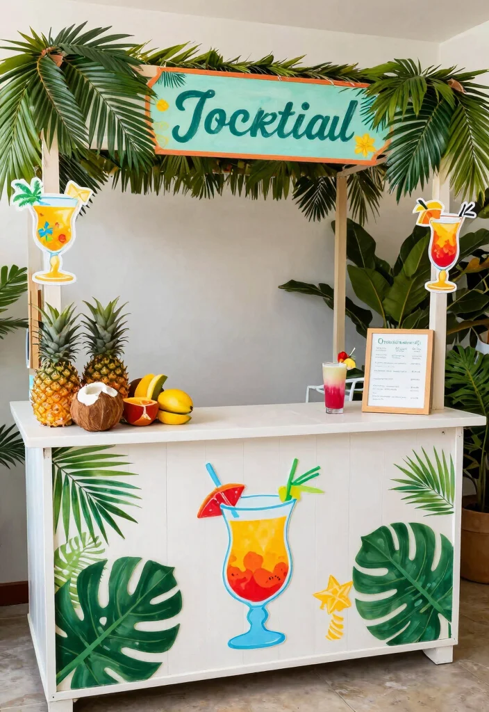 15 Cocktail Table Decor Wedding Ideas With Chic Details 42 15 Cocktail Table Decor Wedding Ideas With Chic Details - 12. Themed Cocktail Stations 1