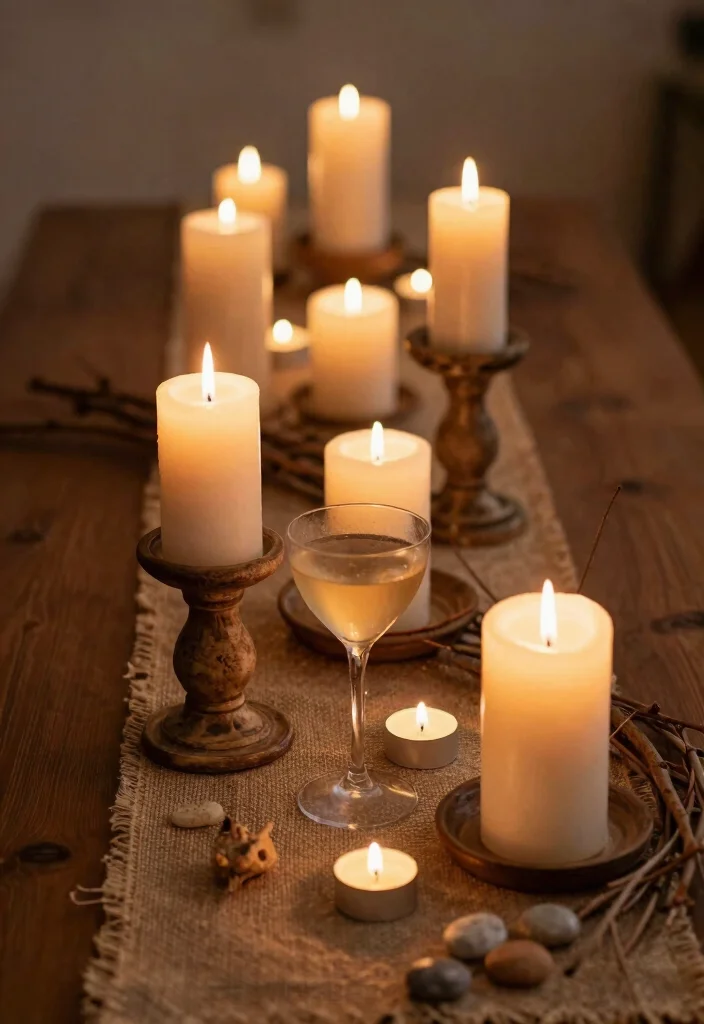 15 Cocktail Table Decor Wedding Ideas With Chic Details 23 15 Cocktail Table Decor Wedding Ideas With Chic Details - 3. Candlelit Romance 1