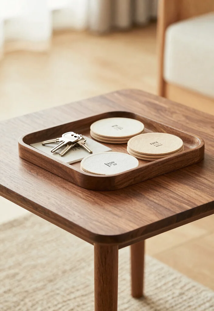 15 Corner Table Decor Ideas That Elevate Small Spaces - 11. Practical Displays 1