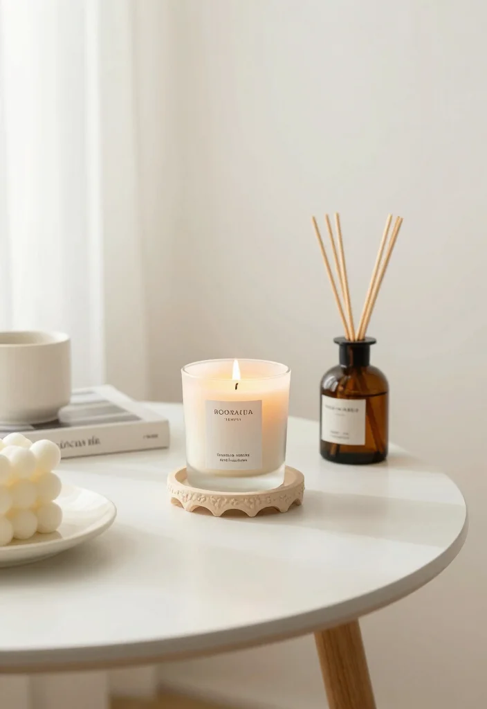 15 Corner Table Decor Ideas That Elevate Small Spaces - 13. Scented Accents 1