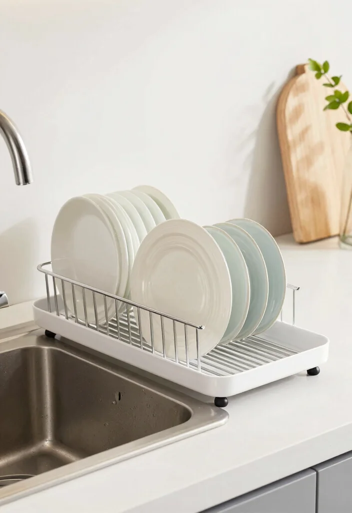 15 Kitchen Sink Organization Ideas That Feel Clean & Practical 32 15 Kitchen Sink Organization Ideas That Feel Clean & Practical - 12. Dish Rack with a Modern Twist 1
