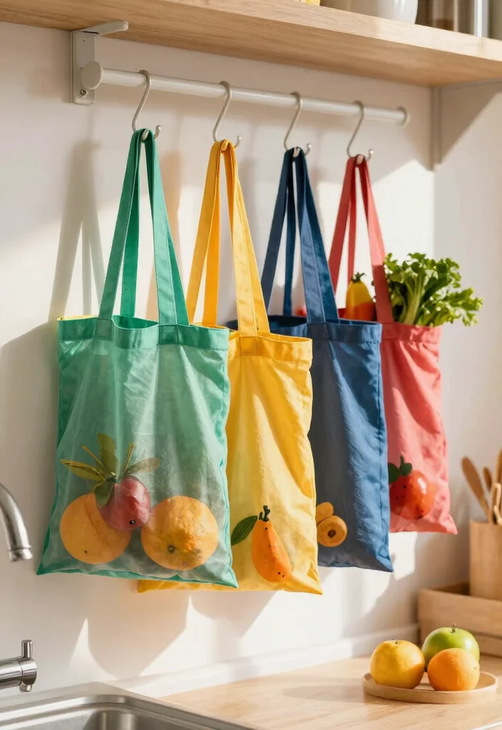 15 Kitchen Sink Organization Ideas That Feel Clean & Practical 43 15 Kitchen Sink Organization Ideas That Feel Clean & Practical - 13. Reusable Produce Bags 1