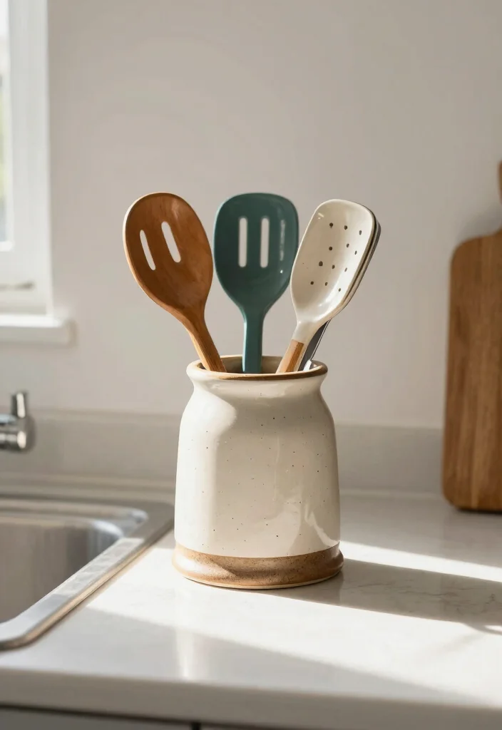 15 Kitchen Sink Organization Ideas That Feel Clean & Practical 54 15 Kitchen Sink Organization Ideas That Feel Clean & Practical - 14. Daily Use Utensil Holder 1