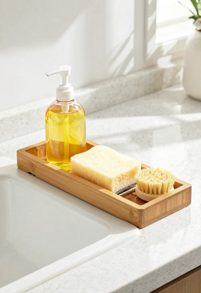 15 Kitchen Sink Organization Ideas That Feel Clean & Practical 3 15 Kitchen Sink Organization Ideas That Feel Clean & Practical - 3. Multifunctional Sink Caddy 1