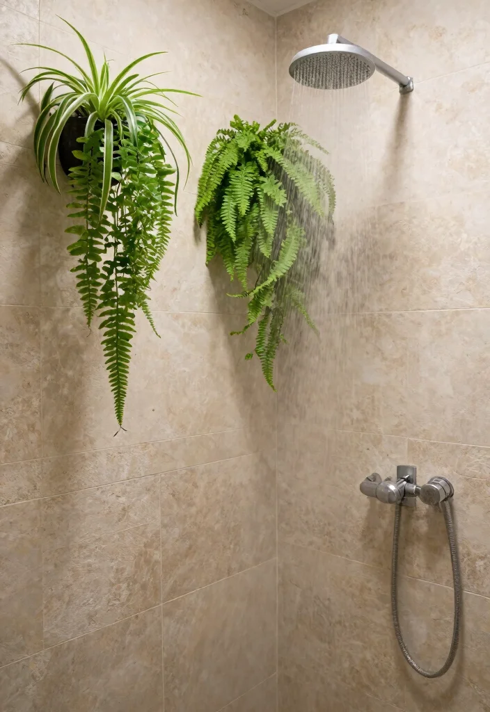 15 Plant Bathroom Decor Ideas That Feel Spa Inspired - 13. Spa-inspired Shower Plants 1