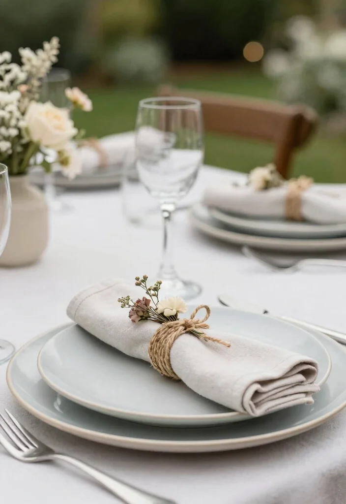 15 Simple Baby Shower Table Decor Ideas That Look Sweet - 2. DIY Cloth Napkin Rings 1