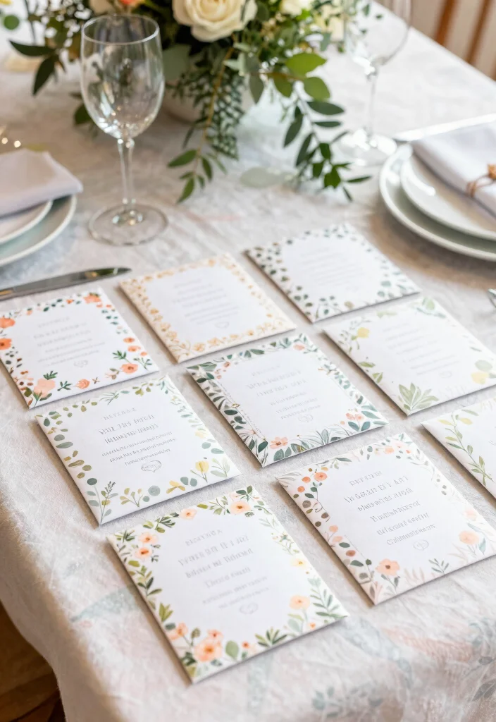 15 Simple Baby Shower Table Decor Ideas That Look Sweet - 8. Personalized Seed Packet Favors 1