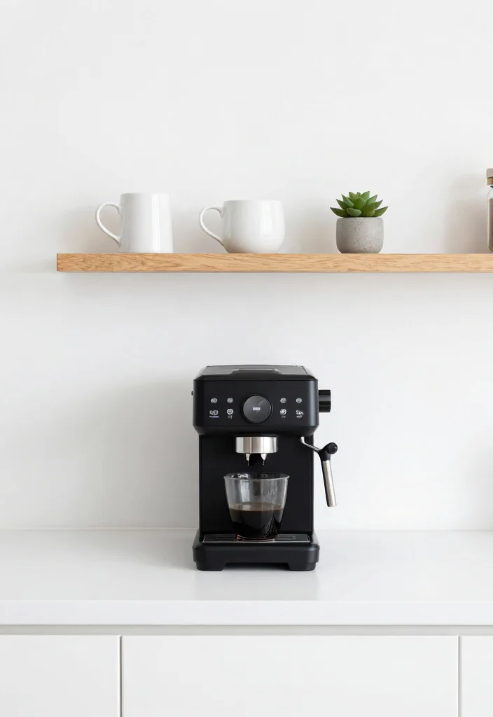 15 Small Coffee Bar Ideas Counter Space That Maximize Every Inch 14 15 Small Coffee Bar Ideas Counter Space That Maximize Every Inch - 4. Minimalist Coffee Bar for a Clean Look 1