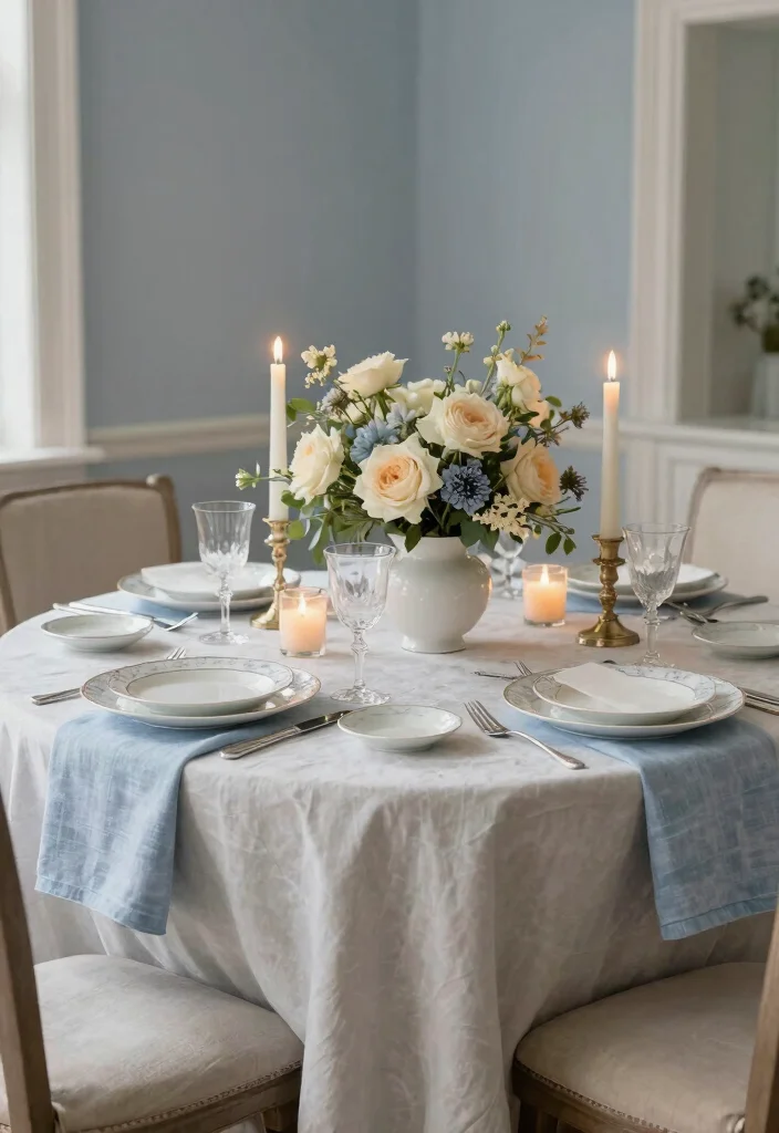 15 Traditional Table Decor Ideas With Timeless Style - 13. Timeless Color Palettes 1