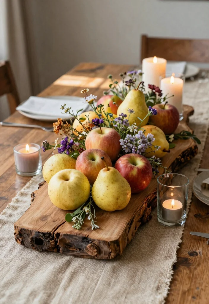 15 Traditional Table Decor Ideas With Timeless Style - 2. Rustic Wooden Centerpieces 1