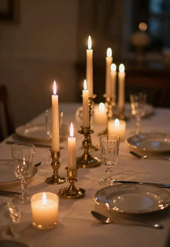 15 Traditional Table Decor Ideas With Timeless Style - 6. Candlelit Settings 1