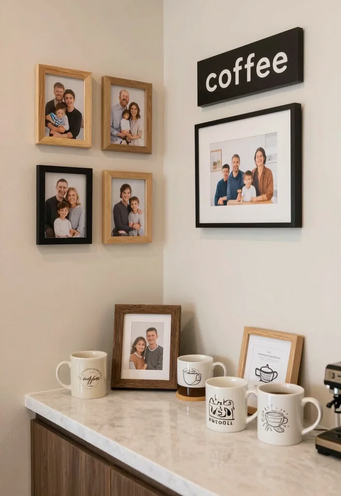 15 Work Coffee Bar Ideas That Boost Office Energy - 12. Personal Touch Coffee Corner 1