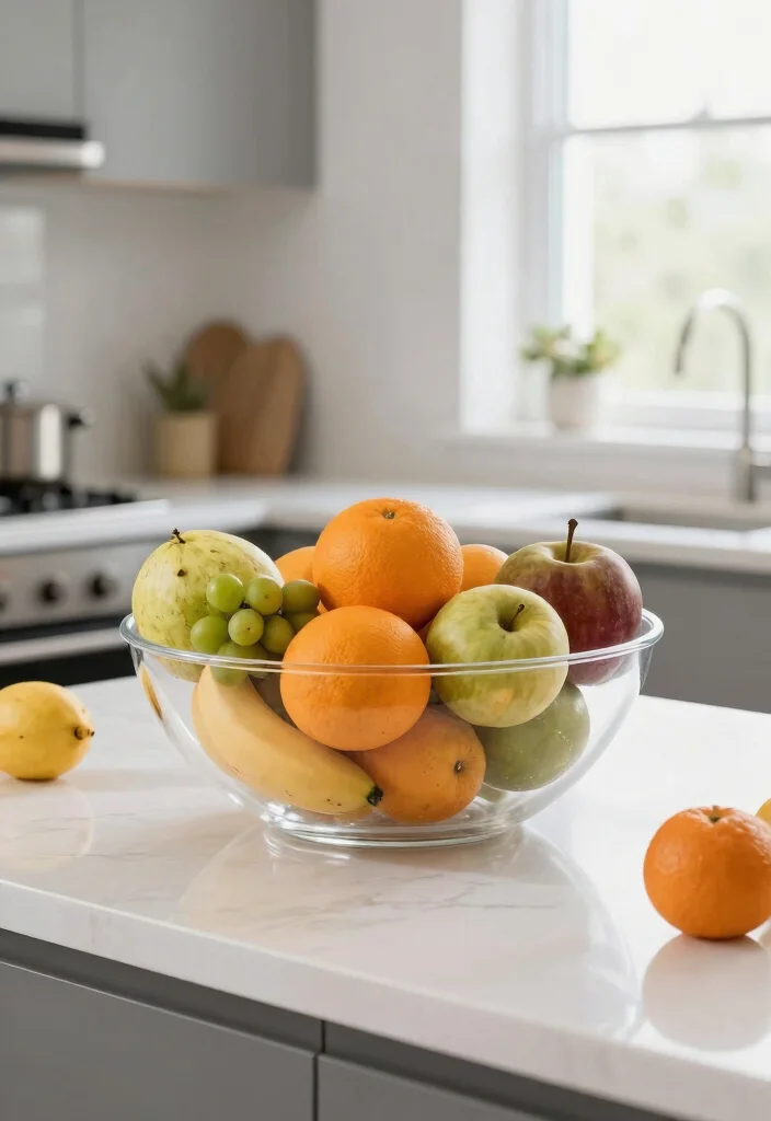 16 Acrylic Table Decor Ideas With Modern Minimal Style - 12. Acrylic Fruit Bowls 1