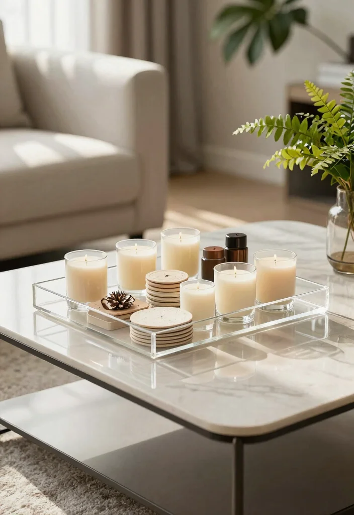 16 Acrylic Table Decor Ideas With Modern Minimal Style - 2. Acrylic Tray for Organizing 1
