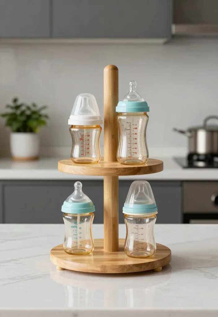 16 Baby Bottle Organization Kitchen Ideas That Stay Tidy - 2. Tiered Stands 1