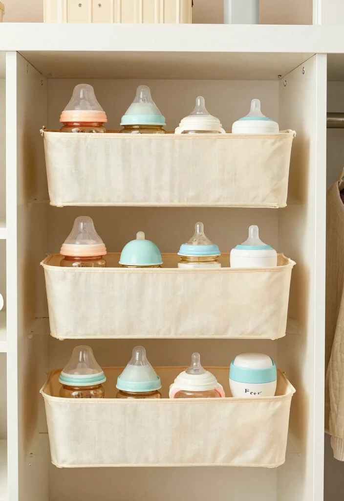 16 Baby Bottle Organization Kitchen Ideas That Stay Tidy - 9. Closet Organizers 1