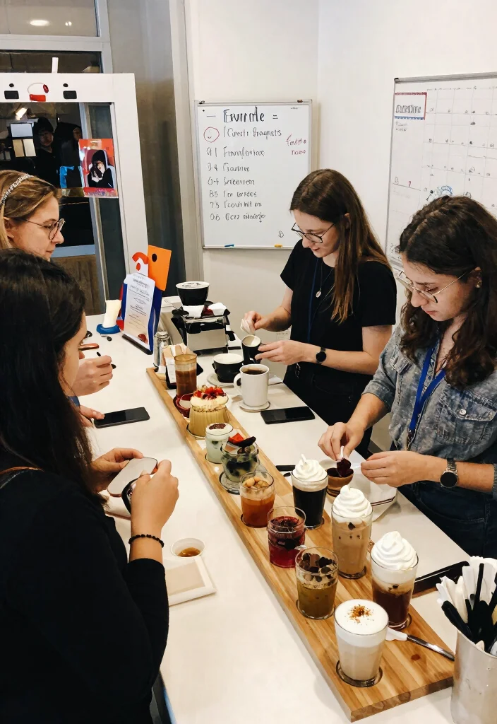 16 Bridal Shower Coffee Bar Ideas With Sweet Elegant Touch - 10. Interactive Coffee Bar Experiences 1