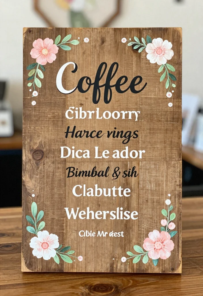 16 Bridal Shower Coffee Bar Ideas With Sweet Elegant Touch - 6. DIY Coffee Bar Sign 1