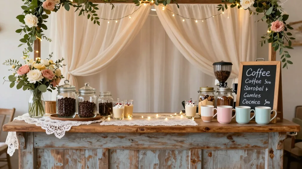 16 Bridal Shower Coffee Bar Ideas With Sweet Elegant Touch