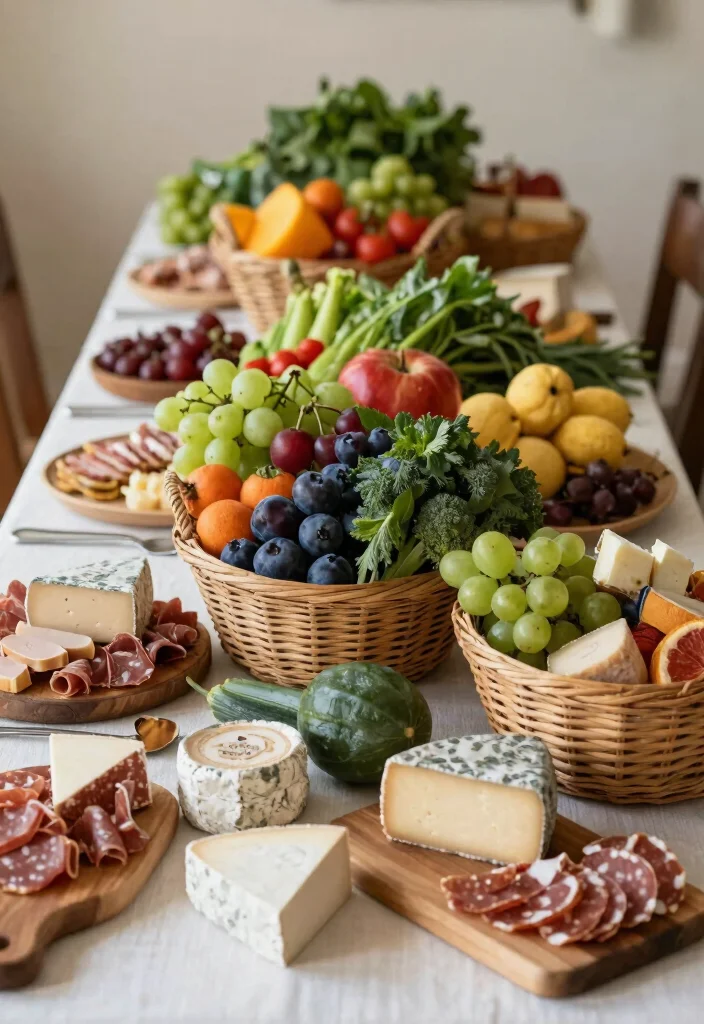 16 Buffet Table Ideas Decor That Impress Guests - 11. Farm-to-Table Freshness 1