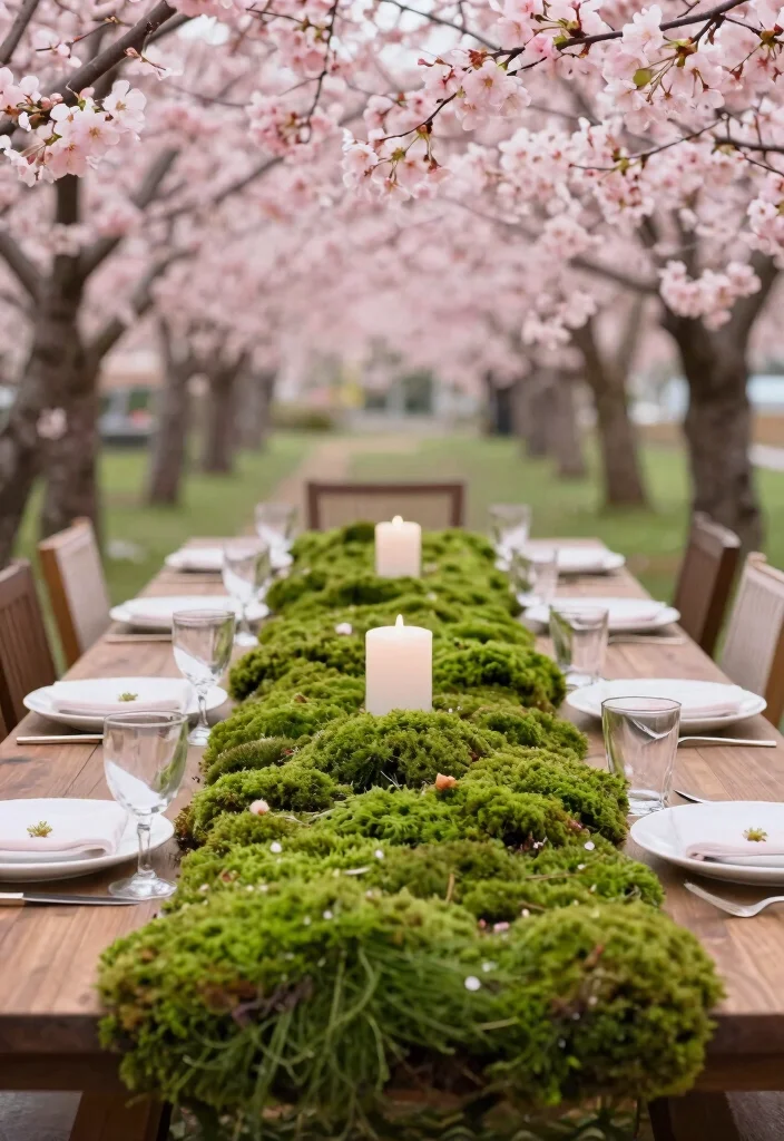 16 Cherry Blossom Table Decor Ideas With Soft Romantic Vibes - 9. Cherry Blossom Runner Alternatives 1