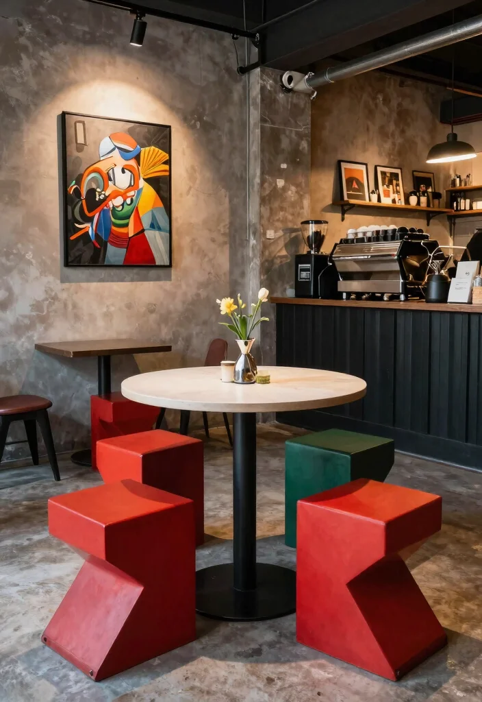 16 Coffee Bar Design Ideas That Look Sleek & Functional - 10. Urban Coffee Bar with a Twist 1