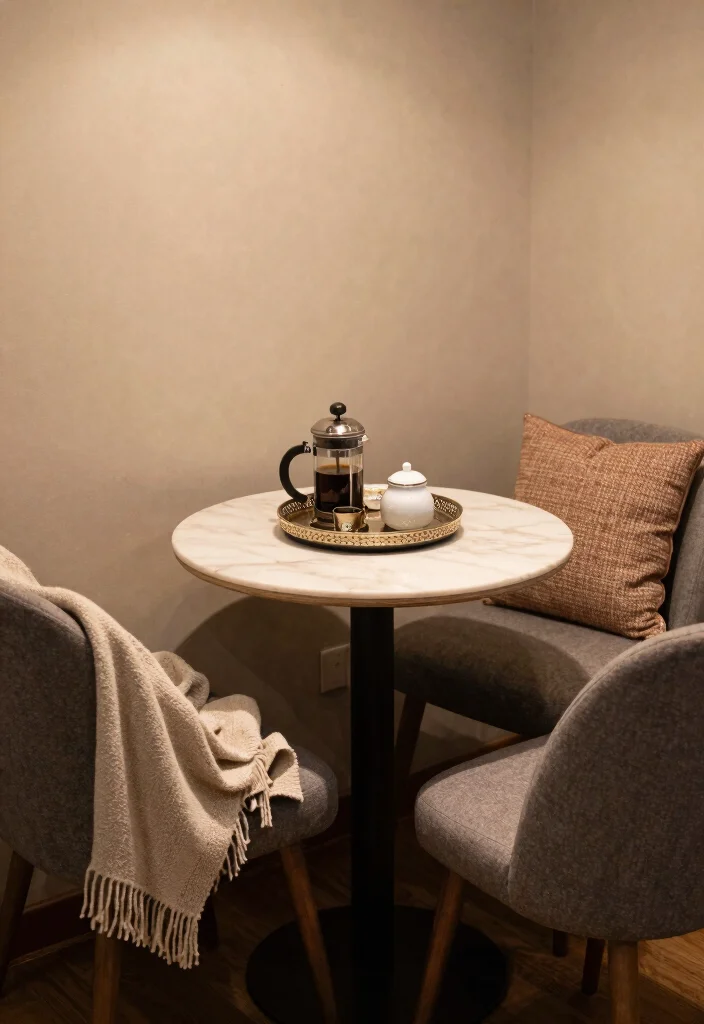 16 Coffee Bar Design Ideas That Look Sleek & Functional - 4. Cozy Corner Coffee Station 1
