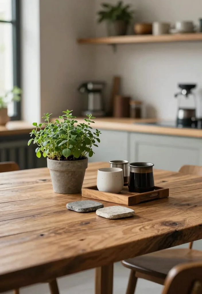 16 Coffee Bar Styling Ideas That Look Designer Ready - 9. Natural Elements 1