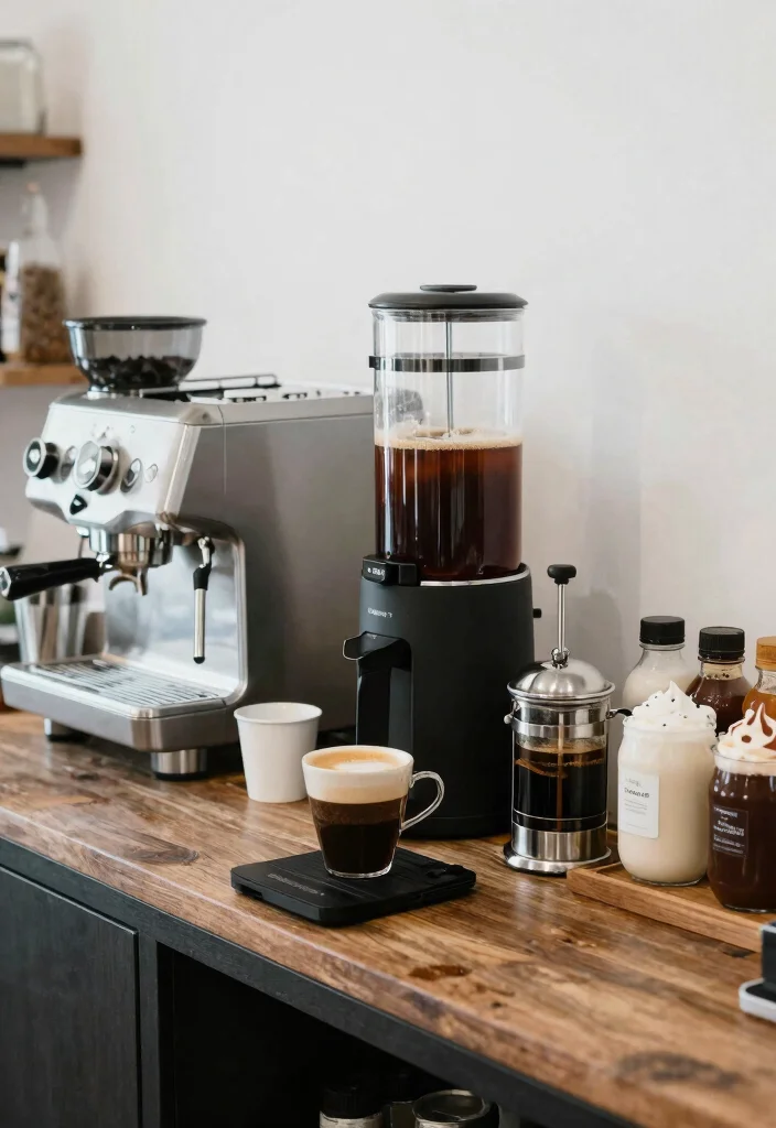 16 Coffee and Bar Station Ideas With Stylish Setup - 14. Innovative Brew Methods 1