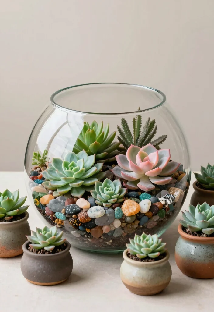 16 Plant Table Decor Ideas With Fresh Natural Touch - 1. Succulent Arrangements 1