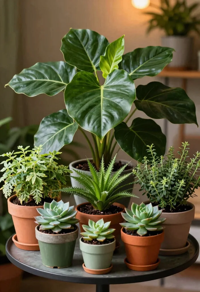 16 Plant Table Decor Ideas With Fresh Natural Touch - 13. Potted Plant Clusters 1