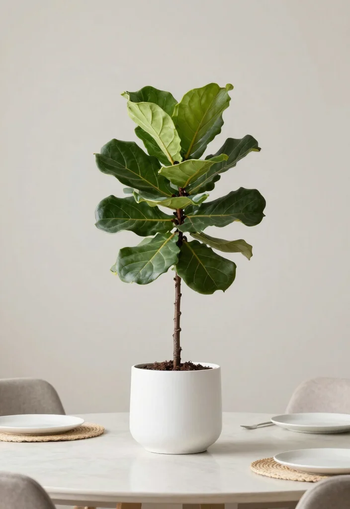 16 Plant Table Decor Ideas With Fresh Natural Touch - 4. Minimalist Greenery 1