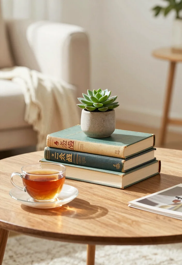 16 Table Plants Decor Ideas That Add Natural Beauty - 5. Vintage Books and Plants 1