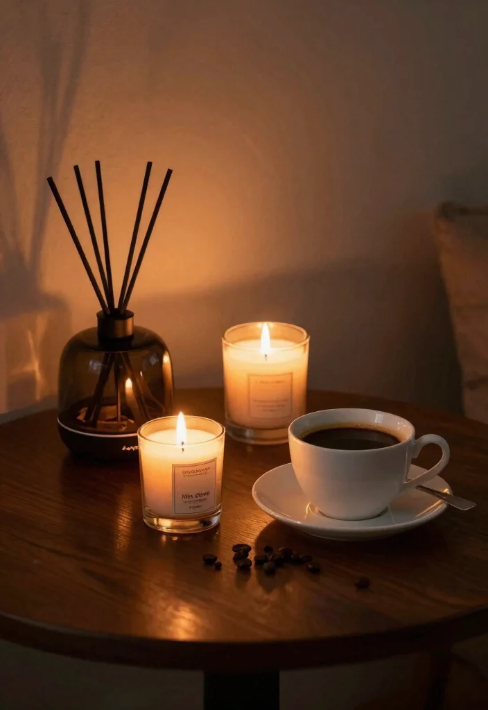 17 Boho Coffee Bar Ideas With Relaxed Chic Vibes - 15. Relaxing Scents 1