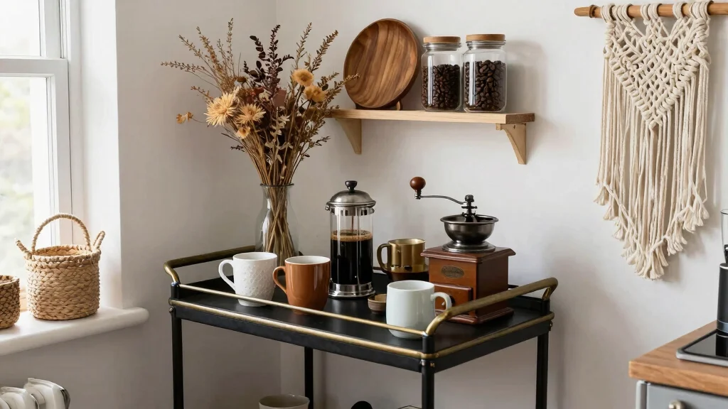 17 Boho Coffee Bar Ideas With Relaxed Chic Vibes