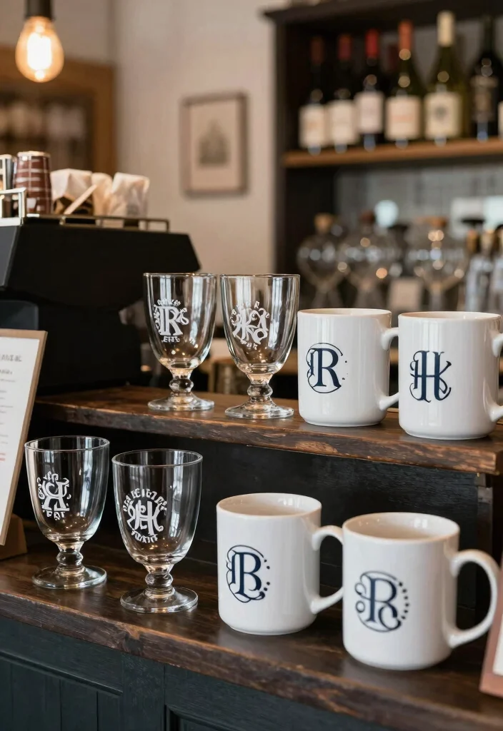 17 Coffee and Wine Bar Ideas for the Ultimate Entertaining Space 66 17 Coffee and Wine Bar Ideas for the Ultimate Entertaining Space - 16. Personalized Drinkware 1
