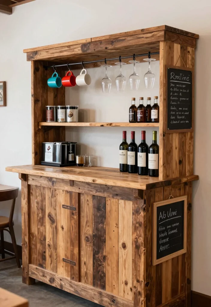 17 Coffee and Wine Bar Ideas for the Ultimate Entertaining Space 24 17 Coffee and Wine Bar Ideas for the Ultimate Entertaining Space - 4. DIY Coffee and Wine Bar 1