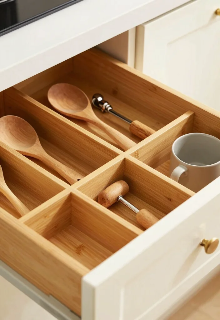 17 Deep Drawer Organization Kitchen Ideas That Work Smart - 1. Sustainable Bamboo Drawer Dividers 1