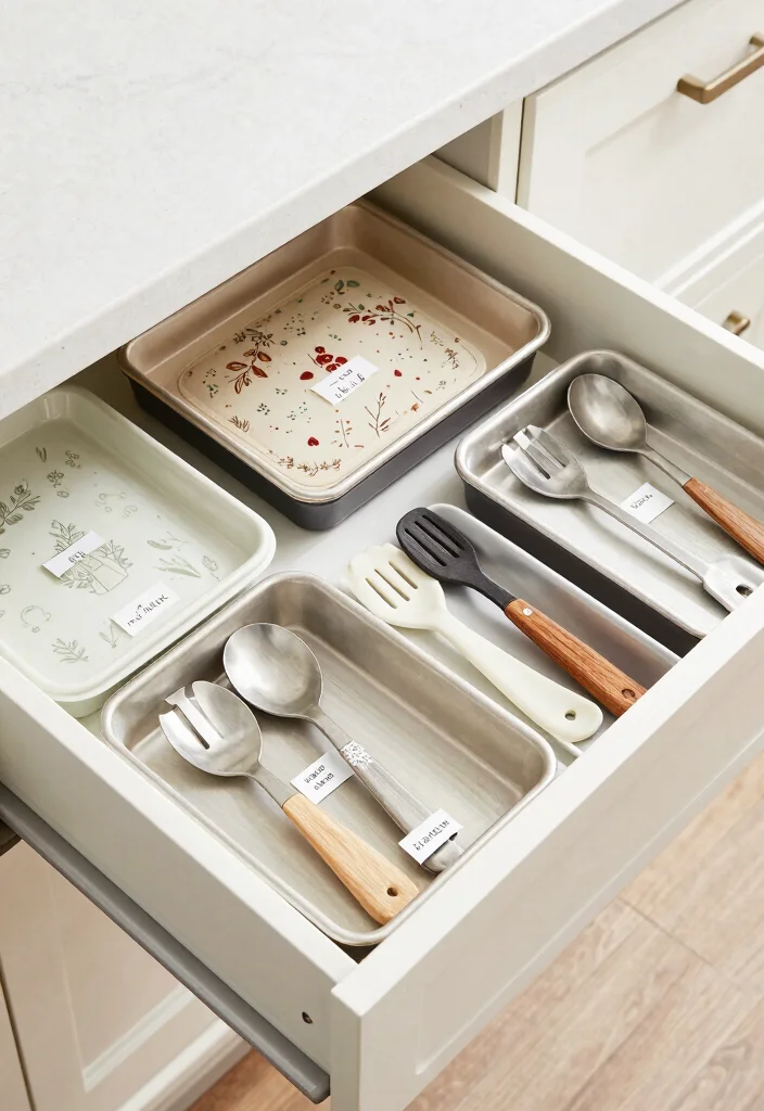 17 Deep Drawer Organization Kitchen Ideas That Work Smart - 15. Seasonal Item Storage 1