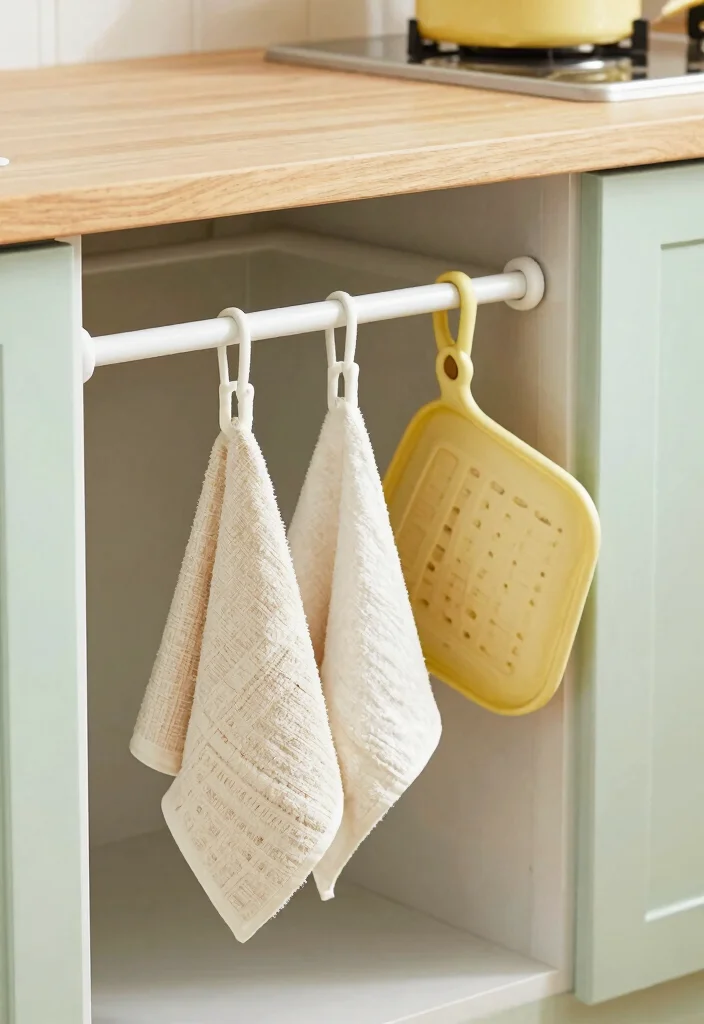 17 Deep Drawer Organization Kitchen Ideas That Work Smart - 16. Clever Use of Tension Rods 1