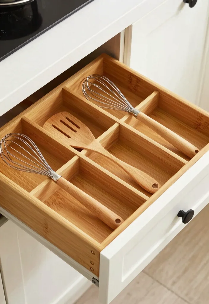 17 Deep Drawer Organization Kitchen Ideas That Work Smart - 5. Utensil Trays with Compartmentalization 1