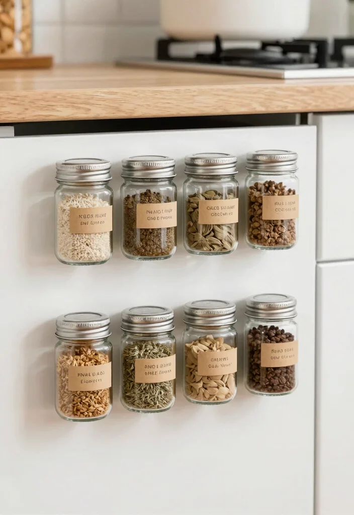 17 Deep Drawer Organization Kitchen Ideas That Work Smart - 6. Magnetic Spice Jars 1