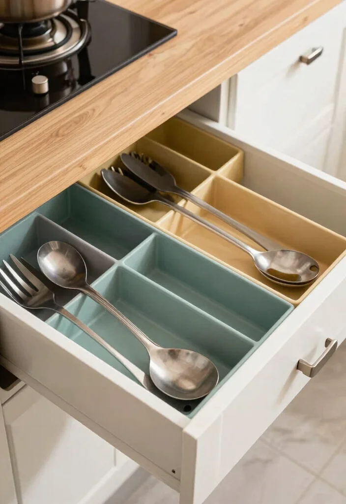 17 Deep Drawer Organization Kitchen Ideas That Work Smart - 8. Customizable Drawer Inserts 1