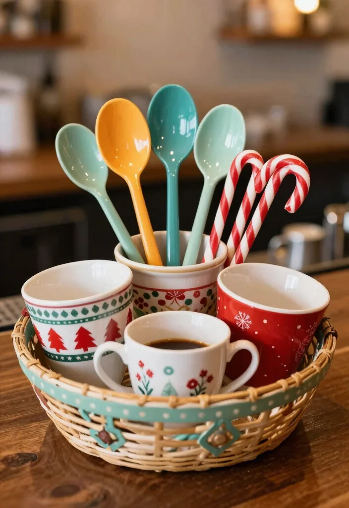 17 Grinch Coffee Bar Ideas With Fun Holiday Spirit - 9. Fun Coffee Bar Utensils 1