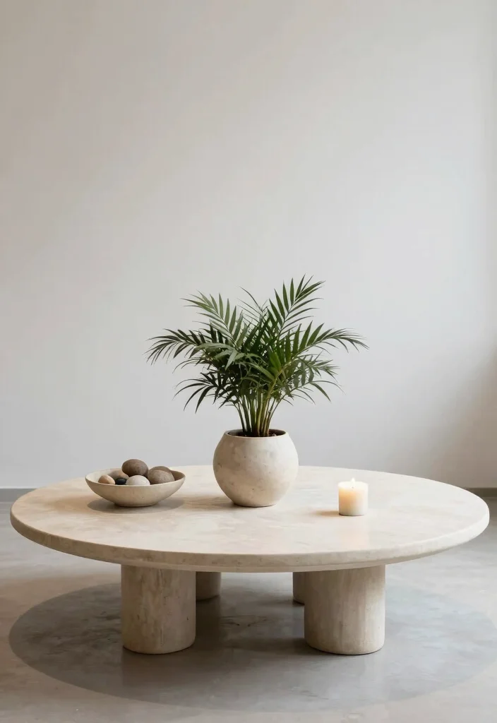 17 Minimalist Coffee Table Decor Ideas With Clean Elegance - 15. Minimalist Centerpieces 1