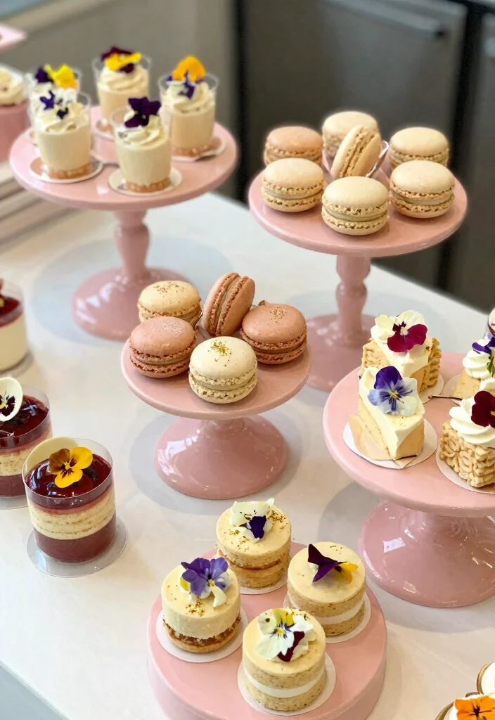 17 Pink Table Decor Ideas With Soft Feminine Charm 30 17 Pink Table Decor Ideas With Soft Feminine Charm - 10. Delicate Dessert Displays 1