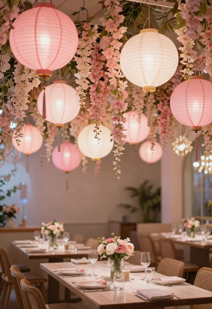 17 Pink Table Decor Ideas With Soft Feminine Charm 33 17 Pink Table Decor Ideas With Soft Feminine Charm - 13. Hanging Decorations 1