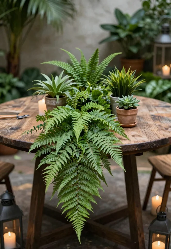 17 Round Table Wedding Decor Ideas With Romantic Flow - 6. Natural Elements and Greenery 1
