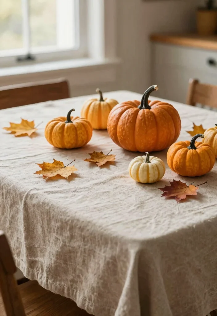 17 Simple Kitchen Table Decor Ideas That Feel Fresh - 4. Seasonal Table Accents 1