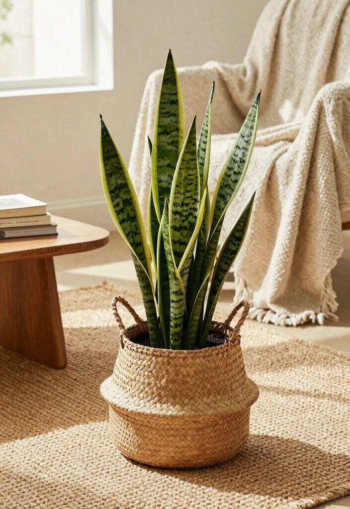 17 Snake Plant Decor Ideas That Add Modern Greenery - 2. Layered Textures 1